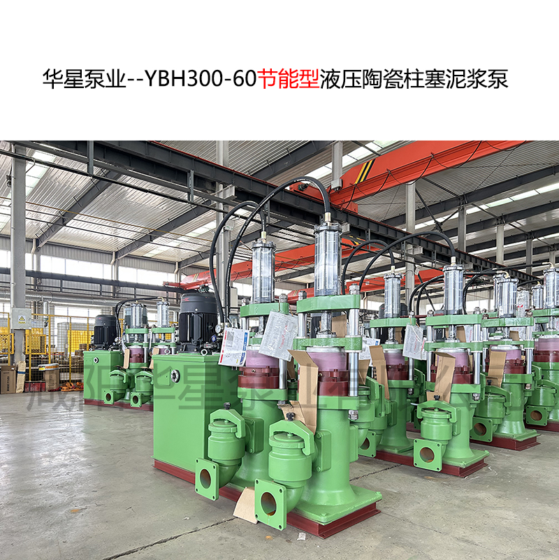 陶瓷廠使用華星YBH300節能立式柱塞泵流量60立方